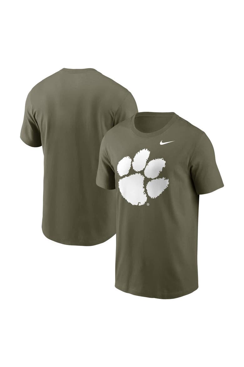 Men's Nike Olive Clemson Tigers Primetime Logo Performance T-Shirt, Main, color, Olive