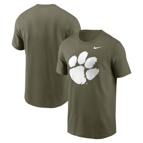 Men's Nike Olive Clemson Tigers Primetime Logo Performance T-Shirt