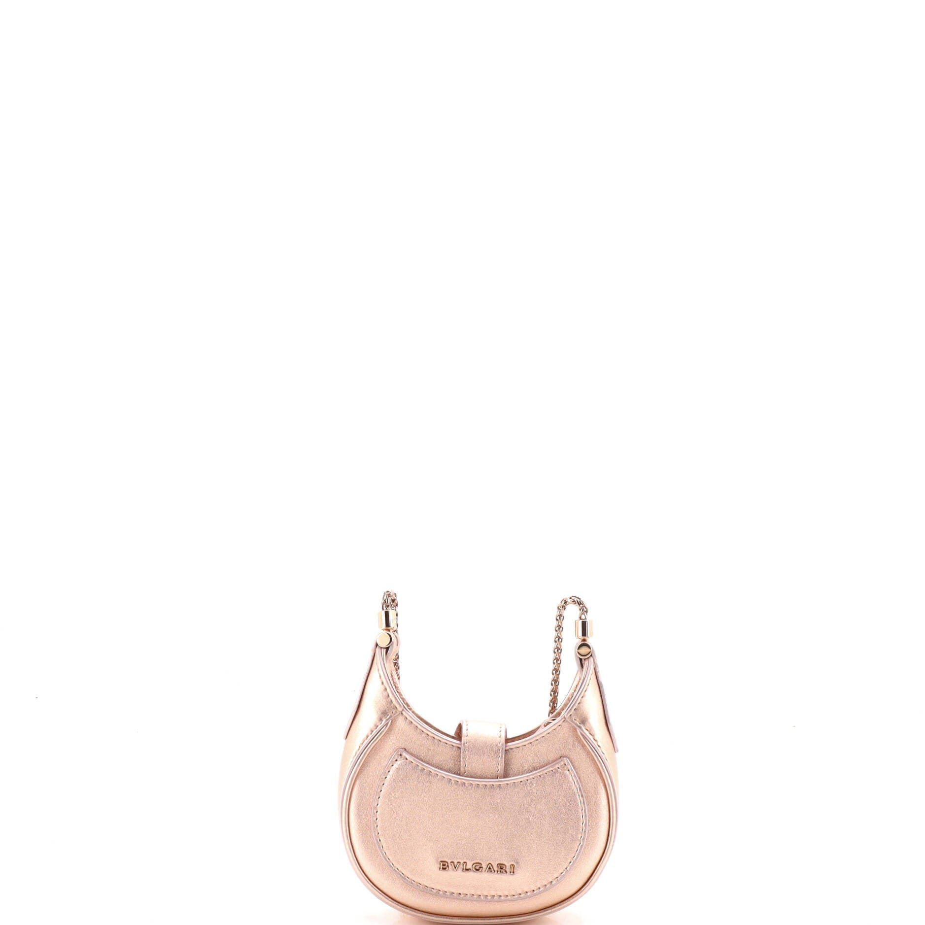Serpenti Ellipse Crossbody Bag Leather Micro, Alternate, color, Metallic Gold