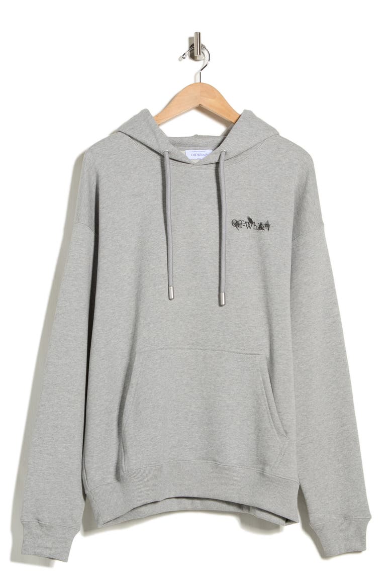 Flower Sketch Skate Hoodie, Alternate, color, LIGHT GREY MELANGE-BLACK