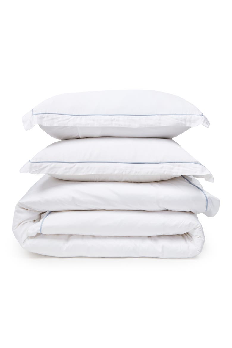 Sheena Sateen Duvet Cover & Shams Set, Main, color, FRENCH BLUE