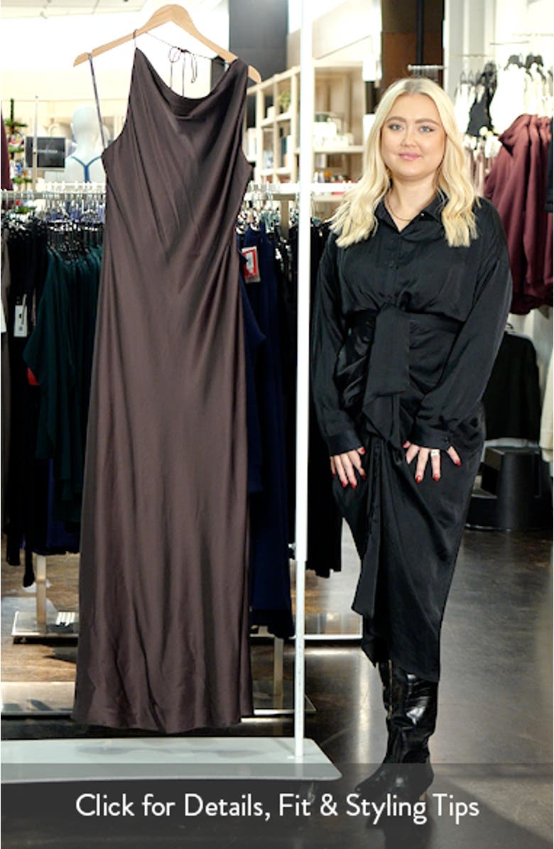 Ariat Open Back Satin Halter Dress, sales video thumbnail