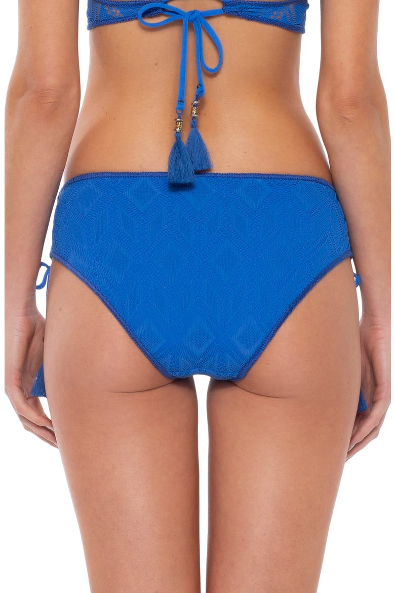 Wanderlust Hipster Bikini Bottoms, Alternate, color, BLUE
