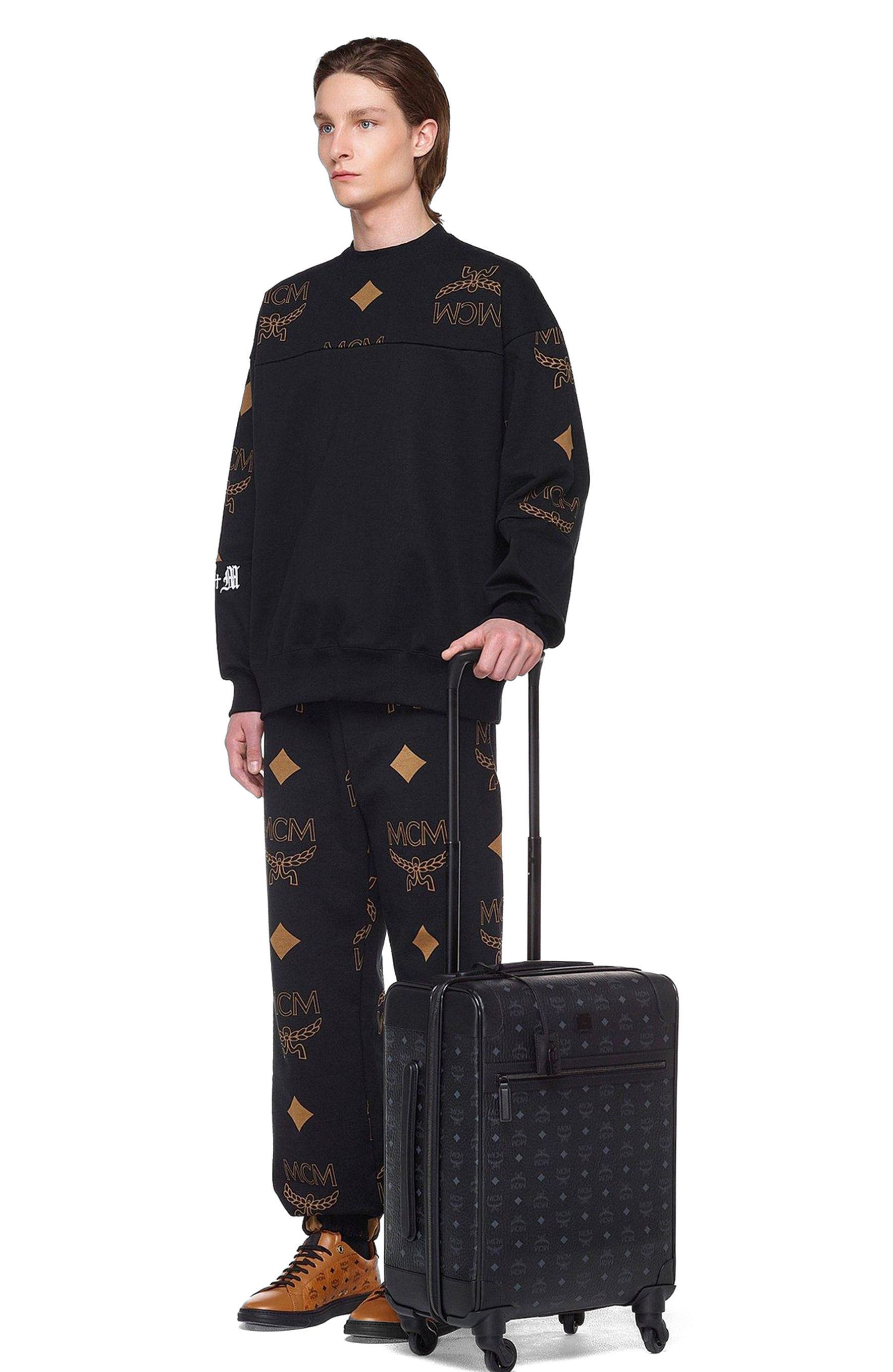 MCM Ottomar Trolley in Visetos, Alternate, color, Black