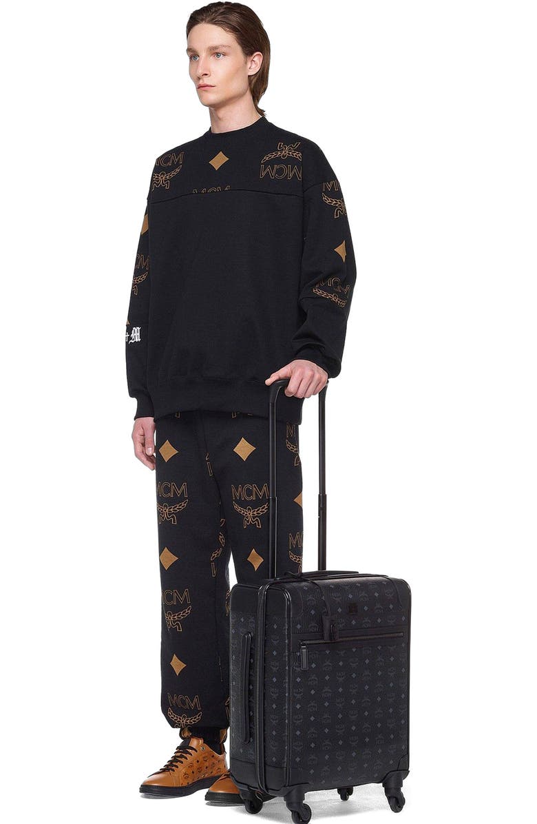 MCM Ottomar Trolley in Visetos, Alternate, color, Black