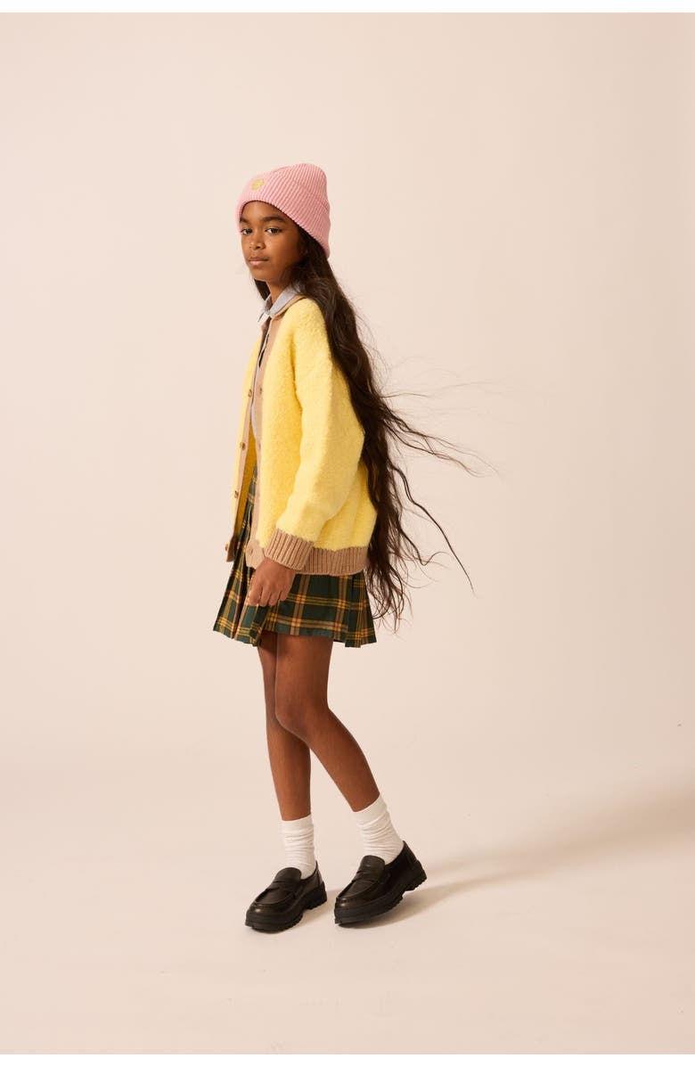 The Sunday Collective Collared Classroom Cardigan, Alternate, color, Yellow