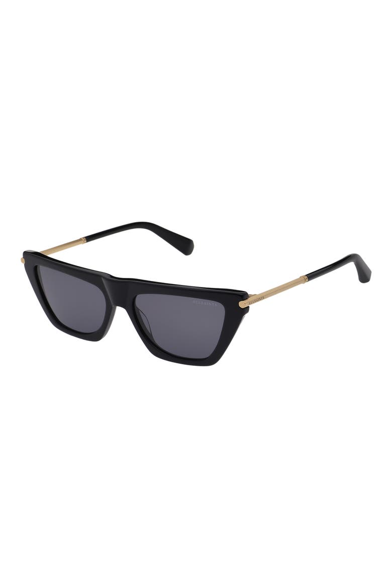 Minka 54mm Cat Eye Sunglasses, Alternate, color, GLOSS BLACK