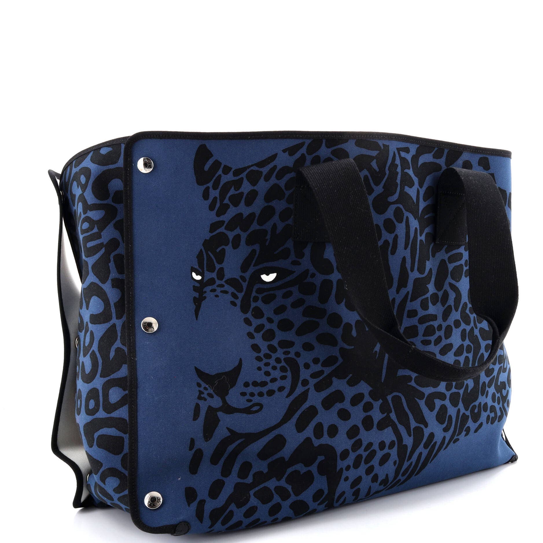 Pre-Owned Hermes Beach Tote Printed Toile Large, Alternate, color, 