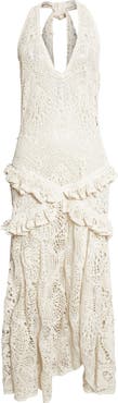 Siedrés Elvira Lace Halter Cover-Up Dress