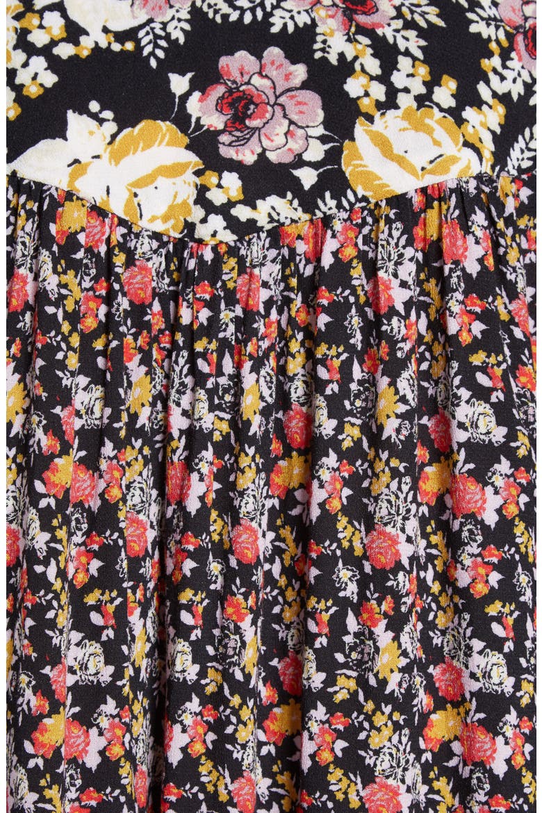 Wildflower Fields Tunic, Alternate, color, BLACK