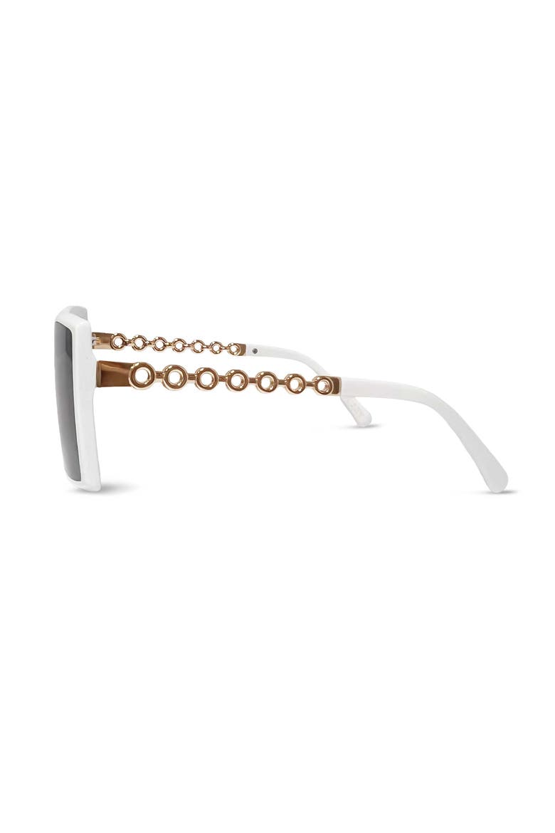 The Farrah Sunglasses, Alternate, color, White