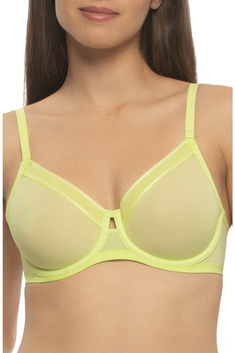 Ethereal Unlined Underwire Bra, Main, color, SUNNY LIME