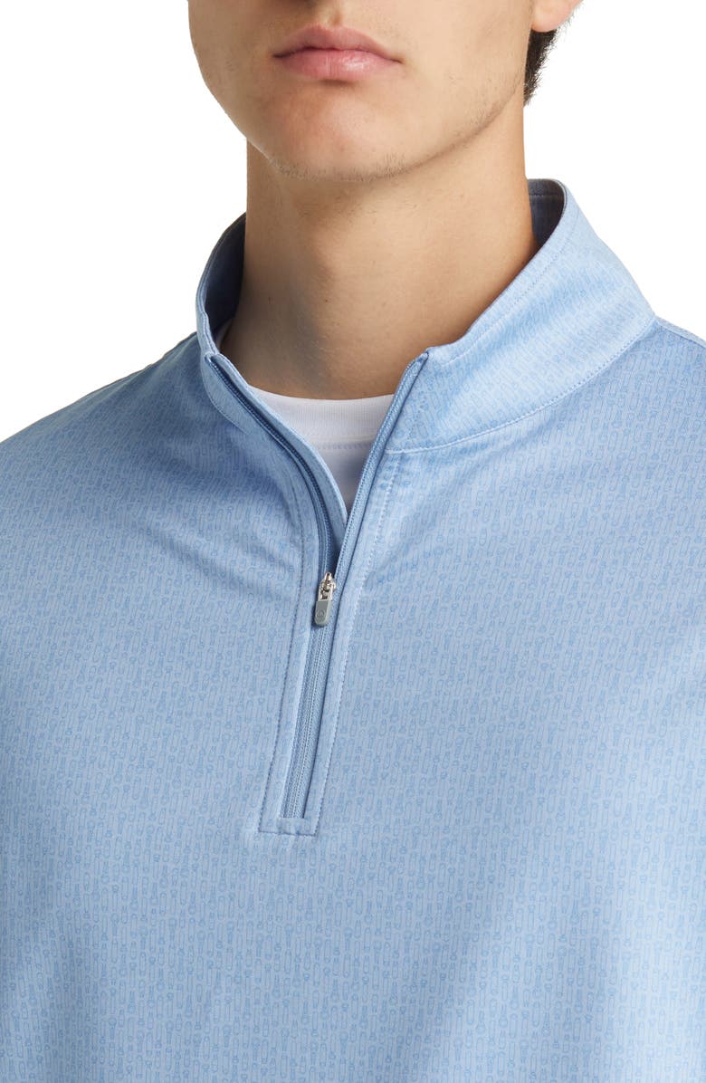 Peter Millar Perth Drink 'N' Duff Performance Quarter Zip Pullover, Alternate, color, 