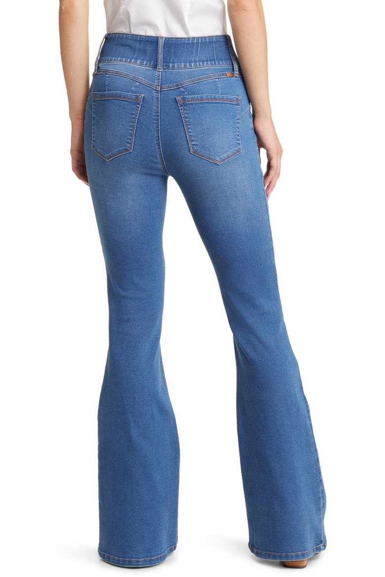 Fit & Lift High Waist Flare Jeans, Alternate, color, ELSIE