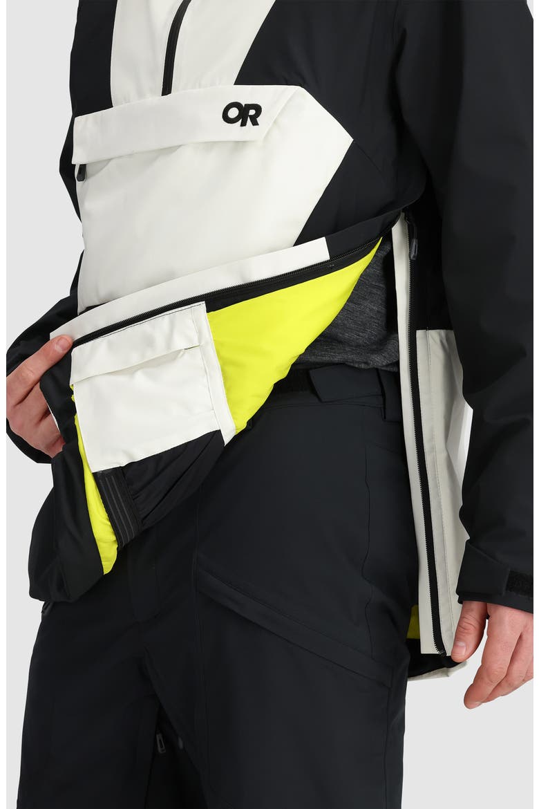 Snowcrew Down Anorak, Alternate, color, BLACK/ SNOW