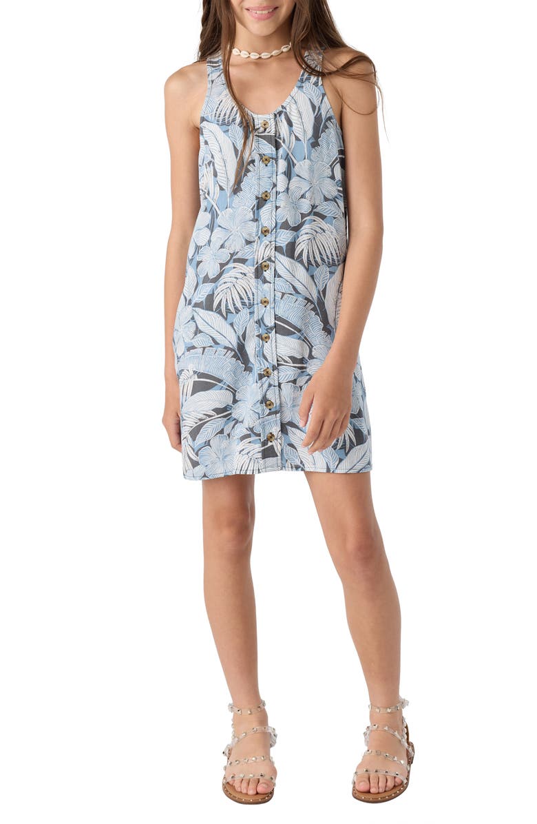 O'Neill Kids' Hazen Button-Up Sundress, Main, color, 