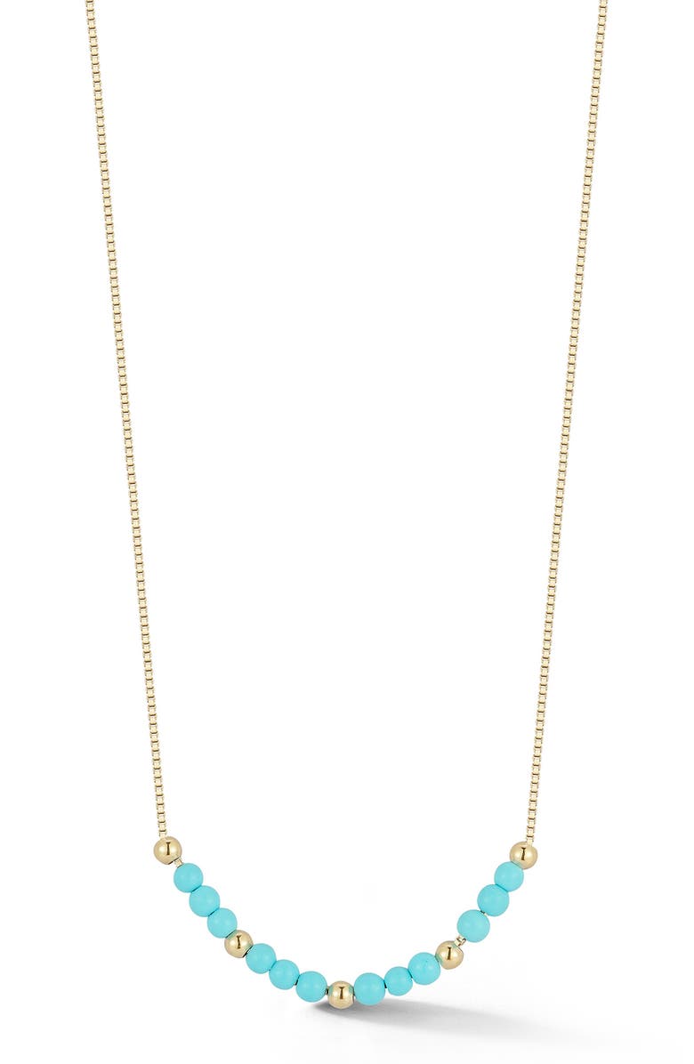 Ember Fine Jewelry Beaded Necklace, Main, color, Gold