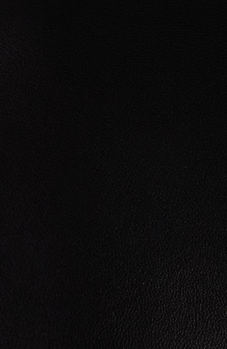 Givenchy Leather Overshirt, Alternate, color, Black