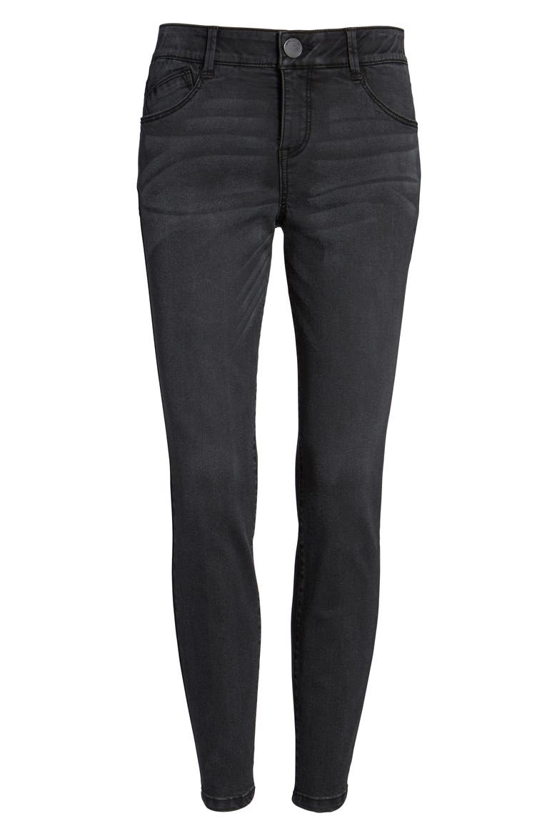 Ab-Solution Stretch Ankle Skinny Jeans (Nordstrom Exclusive), Alternate, color, GREY