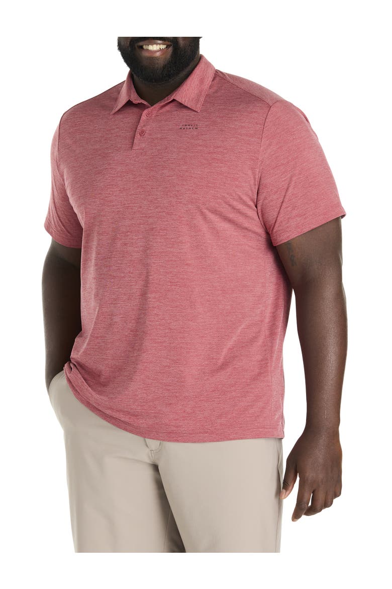 Big & Tall Heater Pro Polo, Main, color, HEATHER SCOOTER
