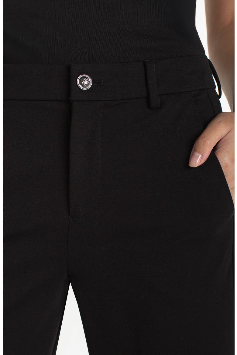 High Waist Capris, Alternate, color, BLACK