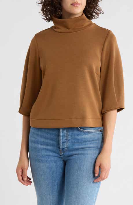 Democracy Mock Neck Crop Top