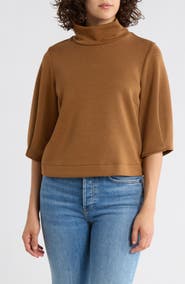 Democracy Mock Neck Crop Top