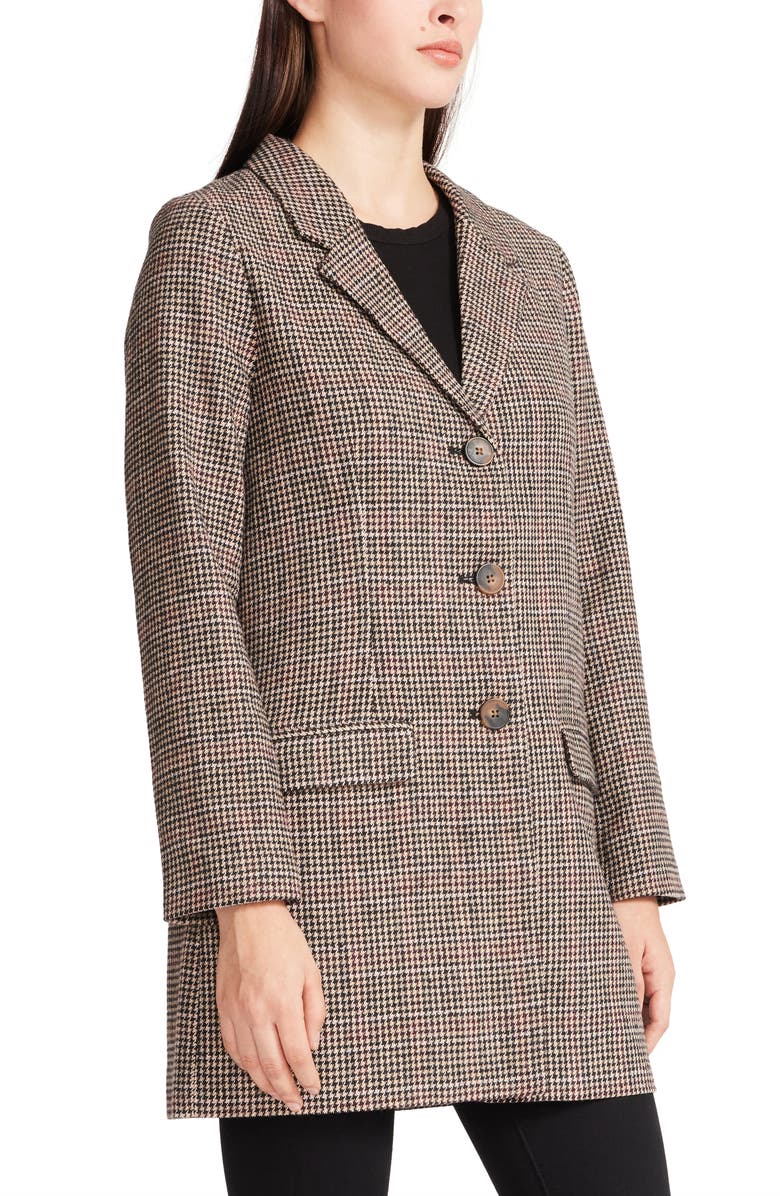 BB Dakota by Steve Madden Check You Out Coat, Alternate, color, 