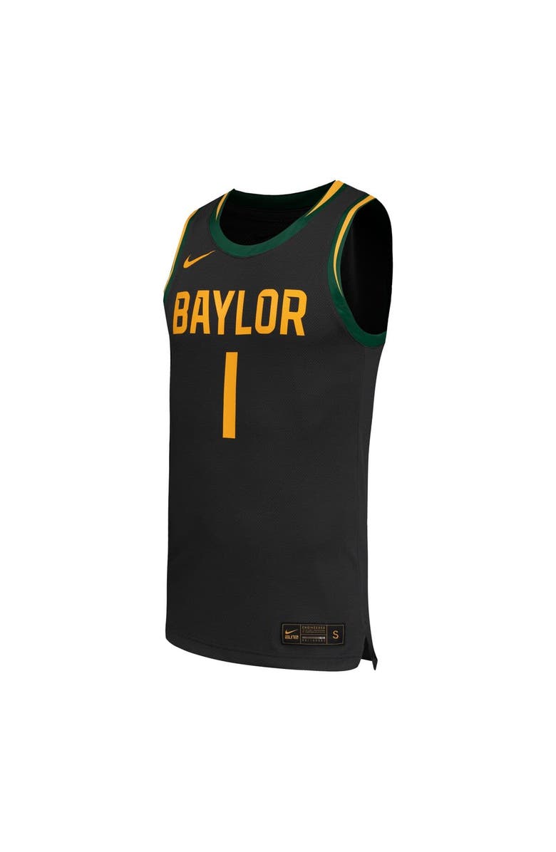 Nike Men's Nike #1 Black Baylor Bears Replica Basketball Jersey, Alternate, color, Black