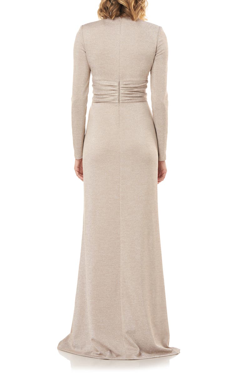 Kay Unger Kayla Long Sleeve Evening Gown, Alternate, color, 