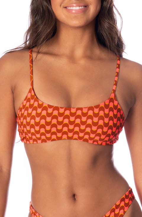 Micah Geo Waves Reversible Bikini Top