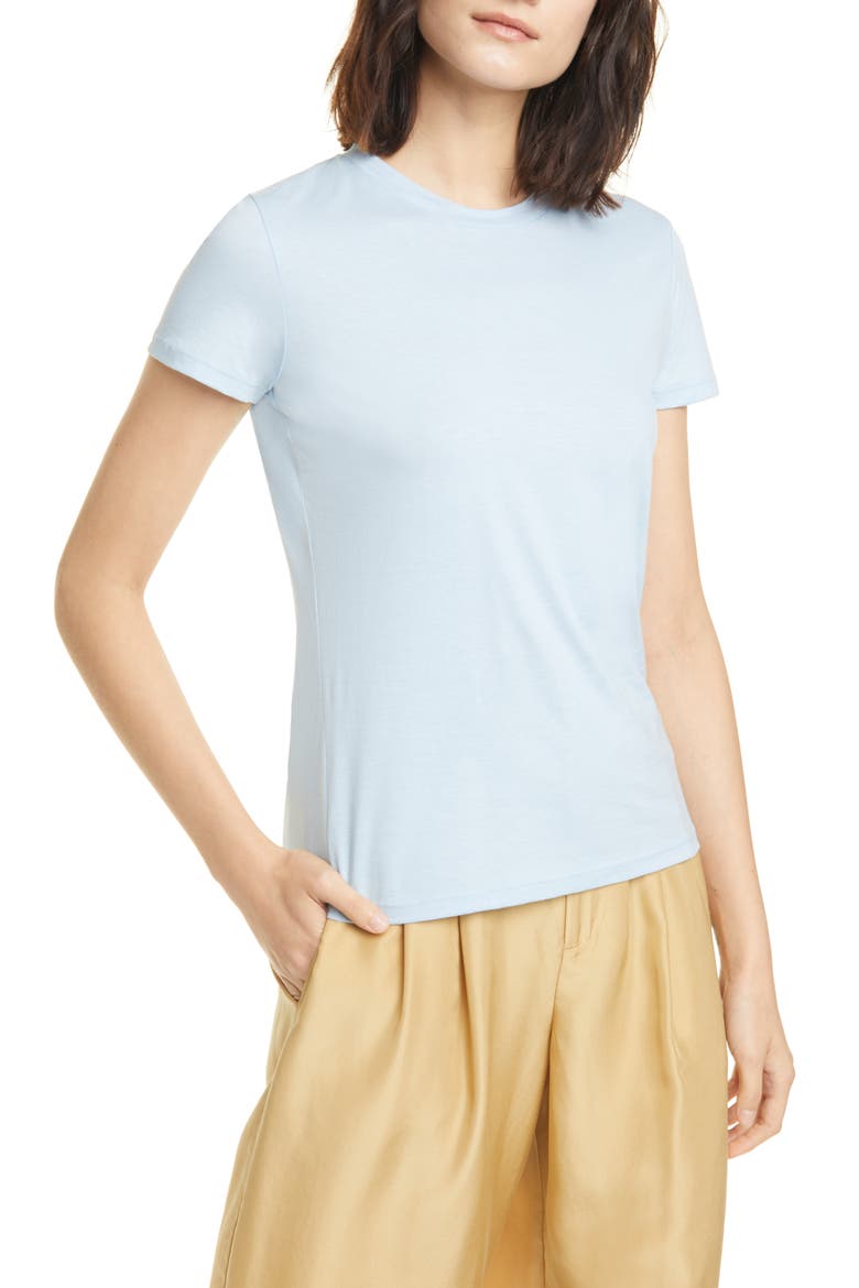Essential Pima Cotton Crewneck Tee, Main, color, SEASCAPE