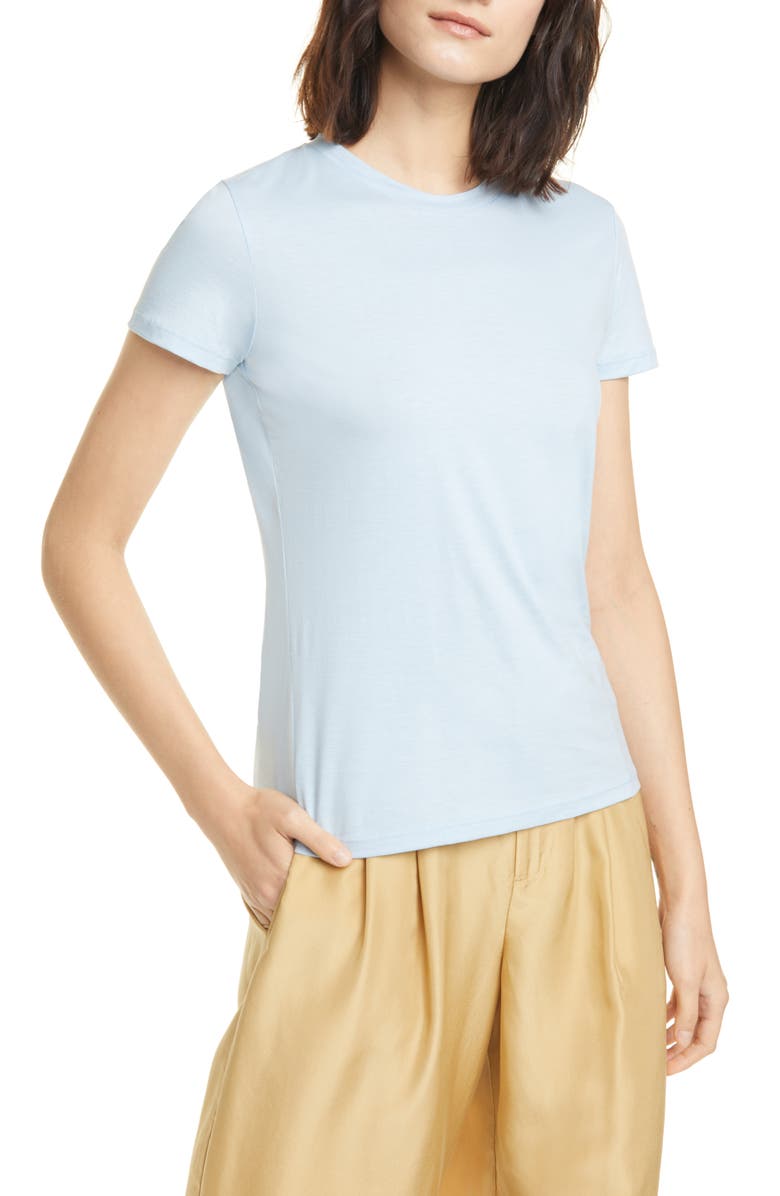 Vince Essential Pima Cotton Crewneck Tee, Main, color,