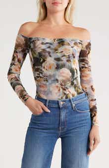 L'AGENCE Peonie Off the Shoulder Bodysuit