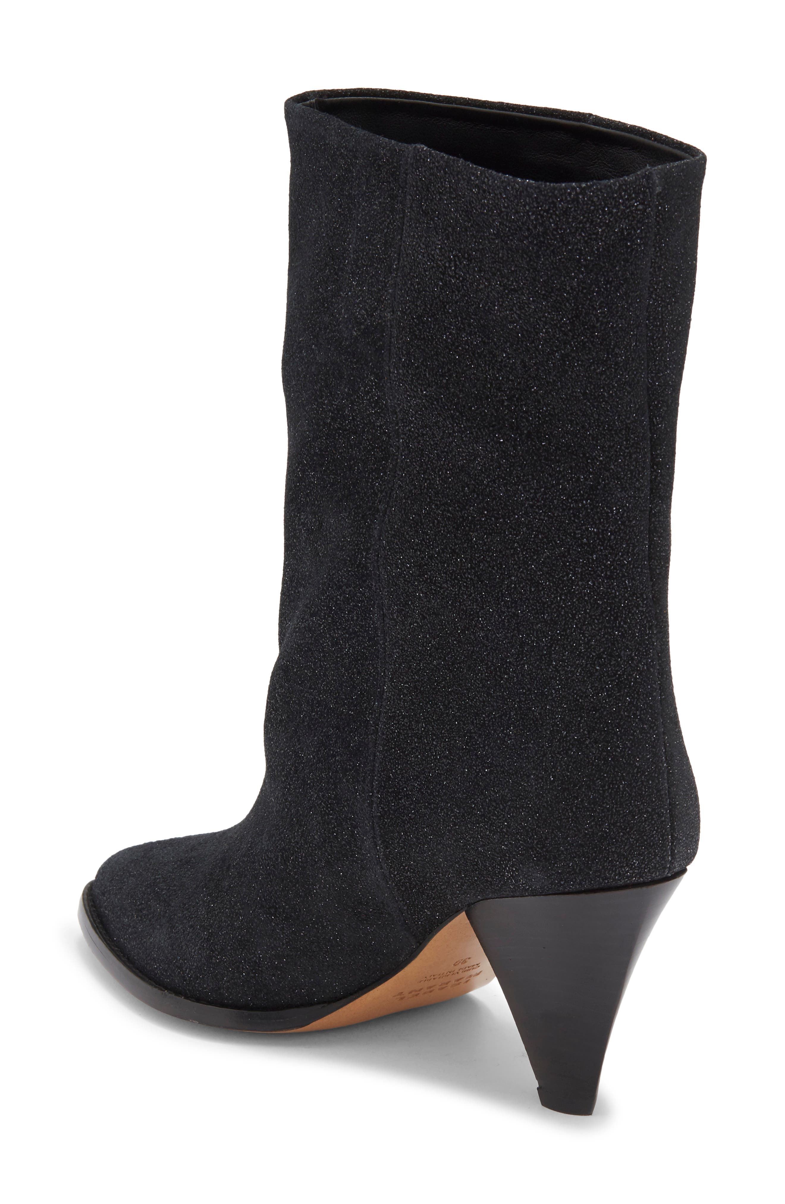 Isabel Marant Rouxa Pointy Toe Bootie, Alternate, color, Black