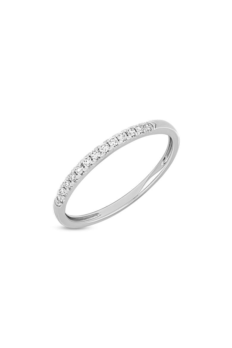 18k Gold Diamond Stackable Ring, Main, color, 18K WHITE GOLD