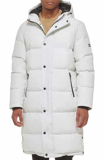 DKNY Zip Front Longline Puffer