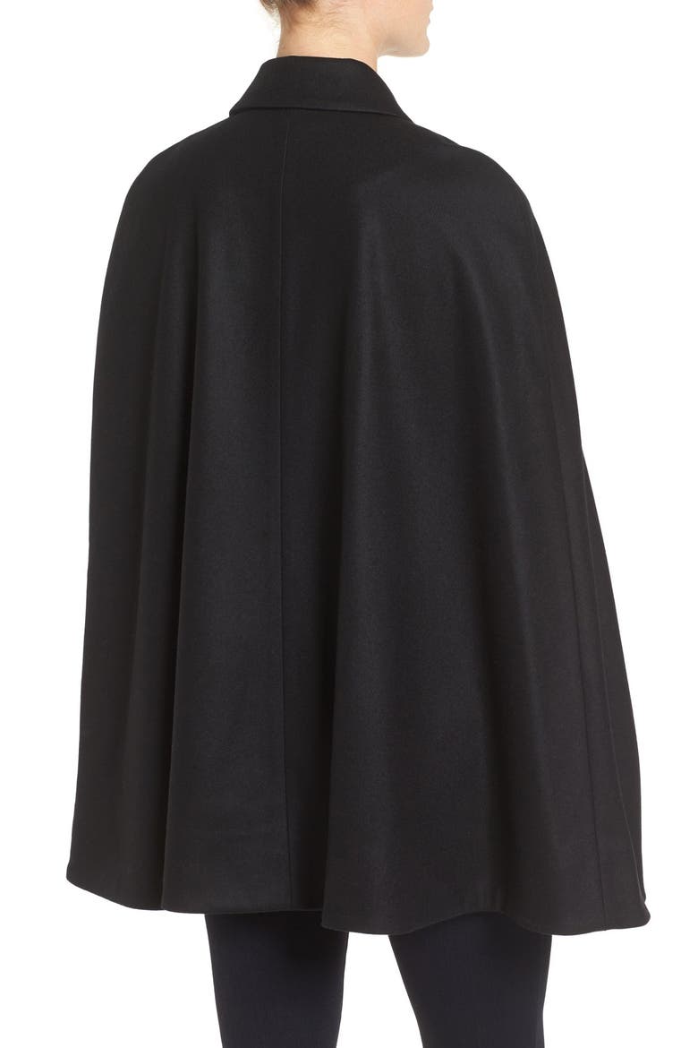 Leisl Chain Collar Cape, Alternate, color, BLACK