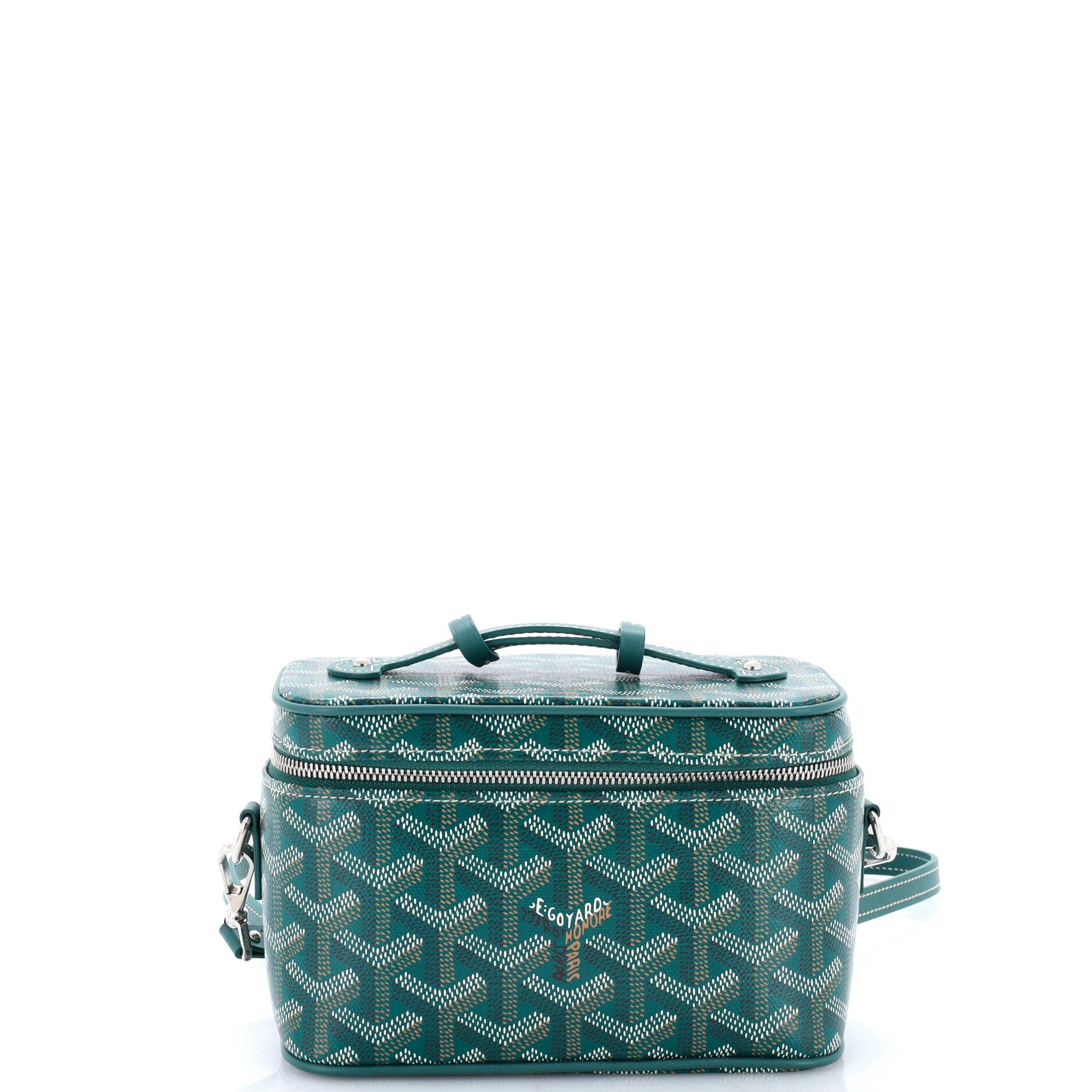 Muse Vanity Case Coated Canvas Mini, Main, color, Green