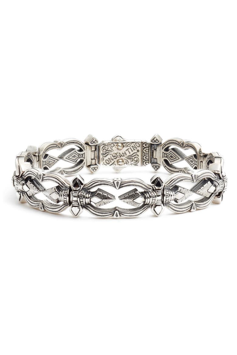 Heonos Men's Bracelet, Main, color, SILVER