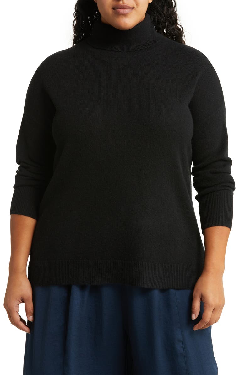 Nordstrom Cashmere Turtleneck Sweater, Main, color,