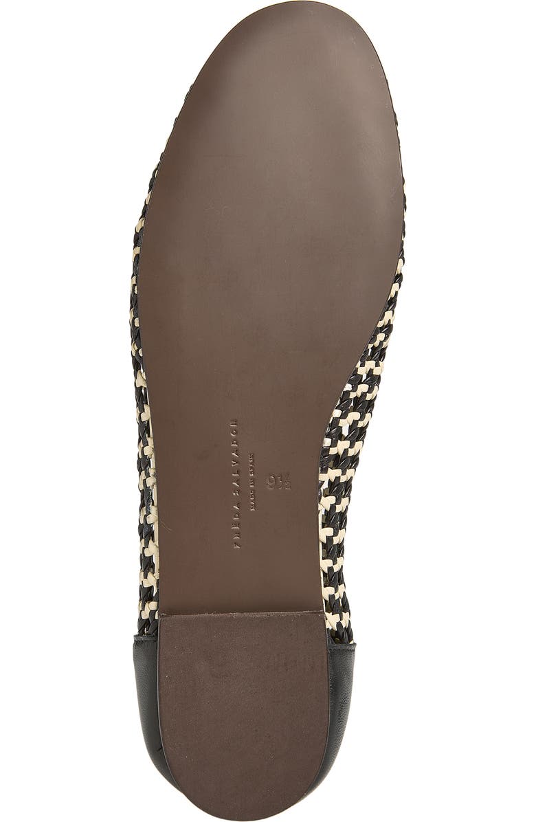 Freda Salvador Woven Ballet Flat, Alternate, color, Vanilla Woven Calf
