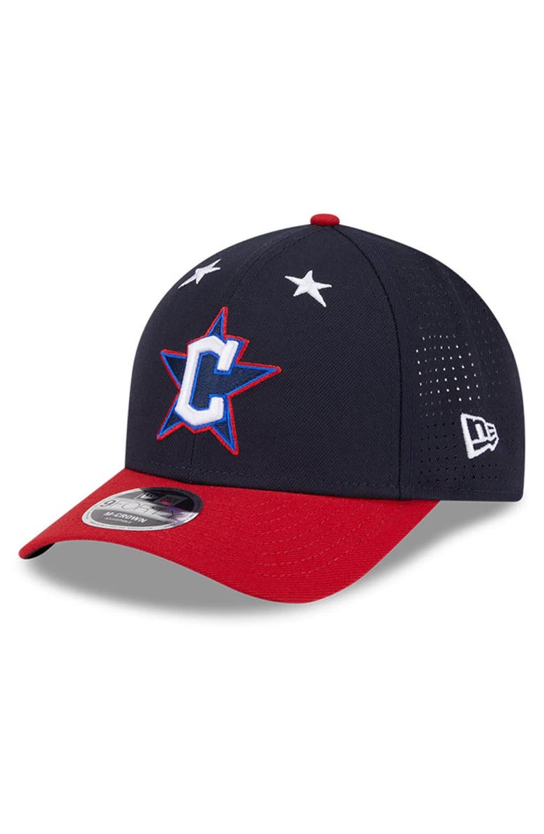 New Era Men's New Era Navy/Red Cleveland Guardians 2025 MLB All-Star Game Workout 9FORTY M-Crown Adjustable Hat, Alternate, color,