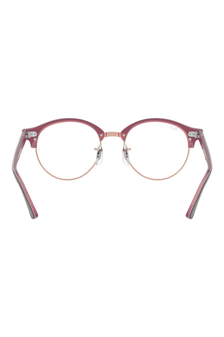 4246V 49mm Optical Glasses, Alternate, color, PINK BROWN