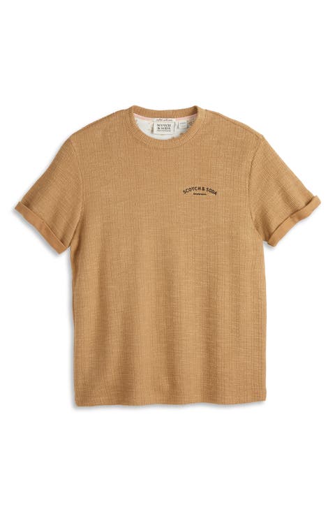 Textured Slub Knit T-Shirt