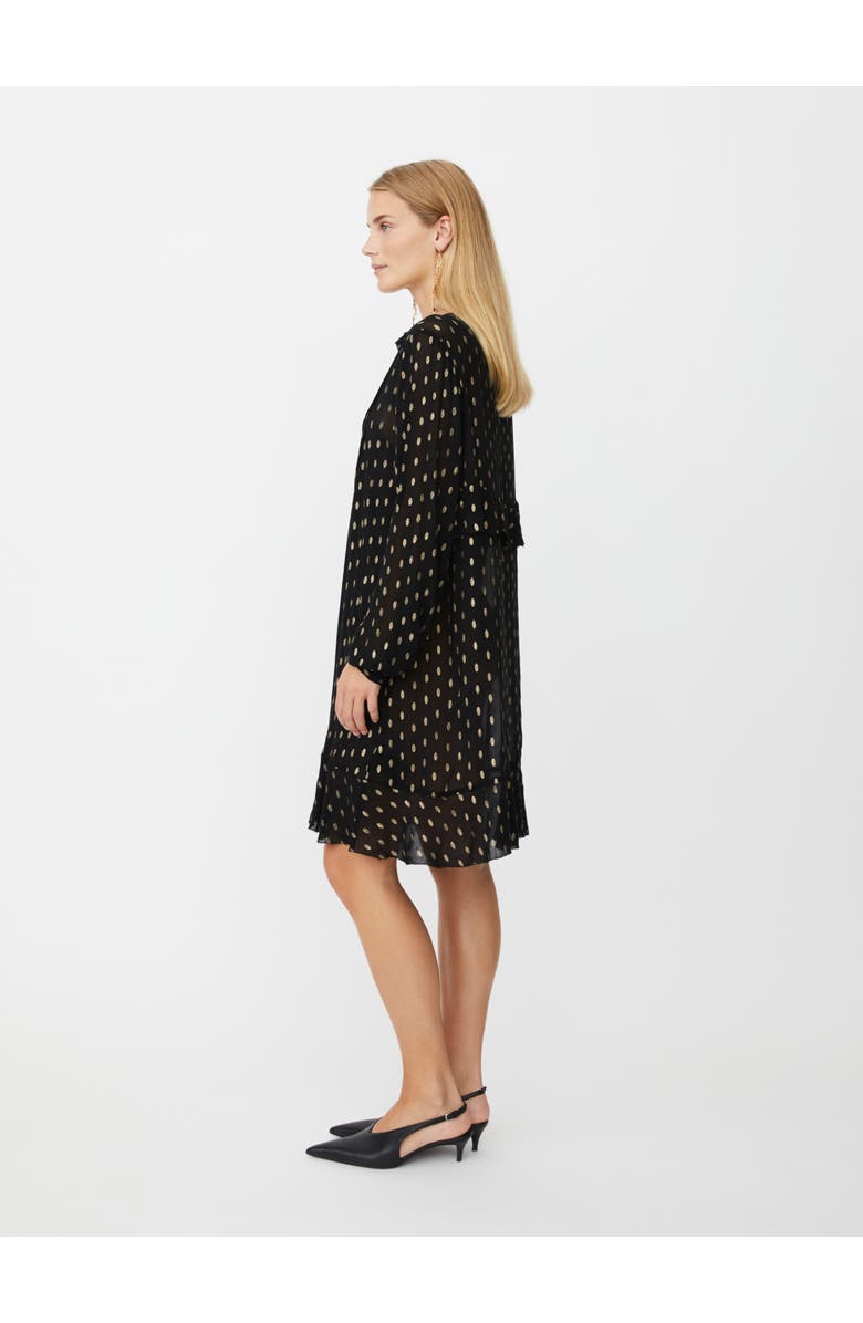 Masai Copenhagen Long Sleeve V-Neck A-Line Dress, Alternate, color, Black