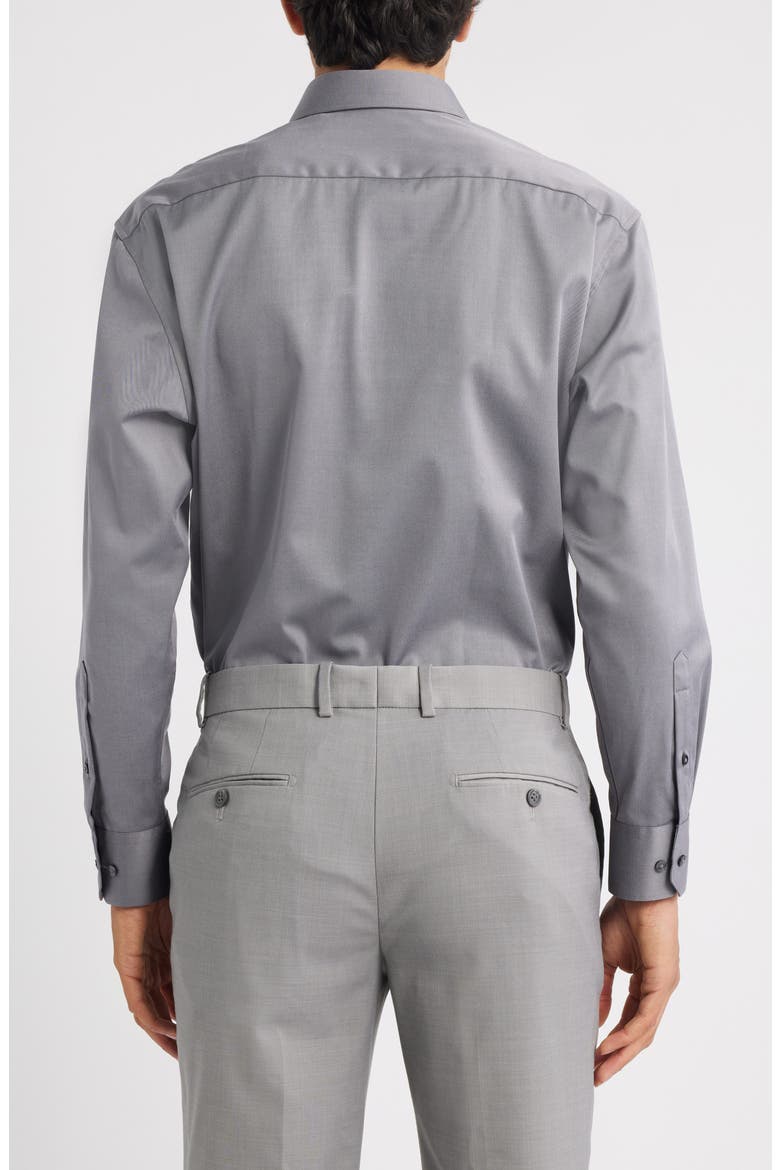 Cover Modern Fit Non-Iron Cotton Cover Shirt, Alternate, color, STEEL