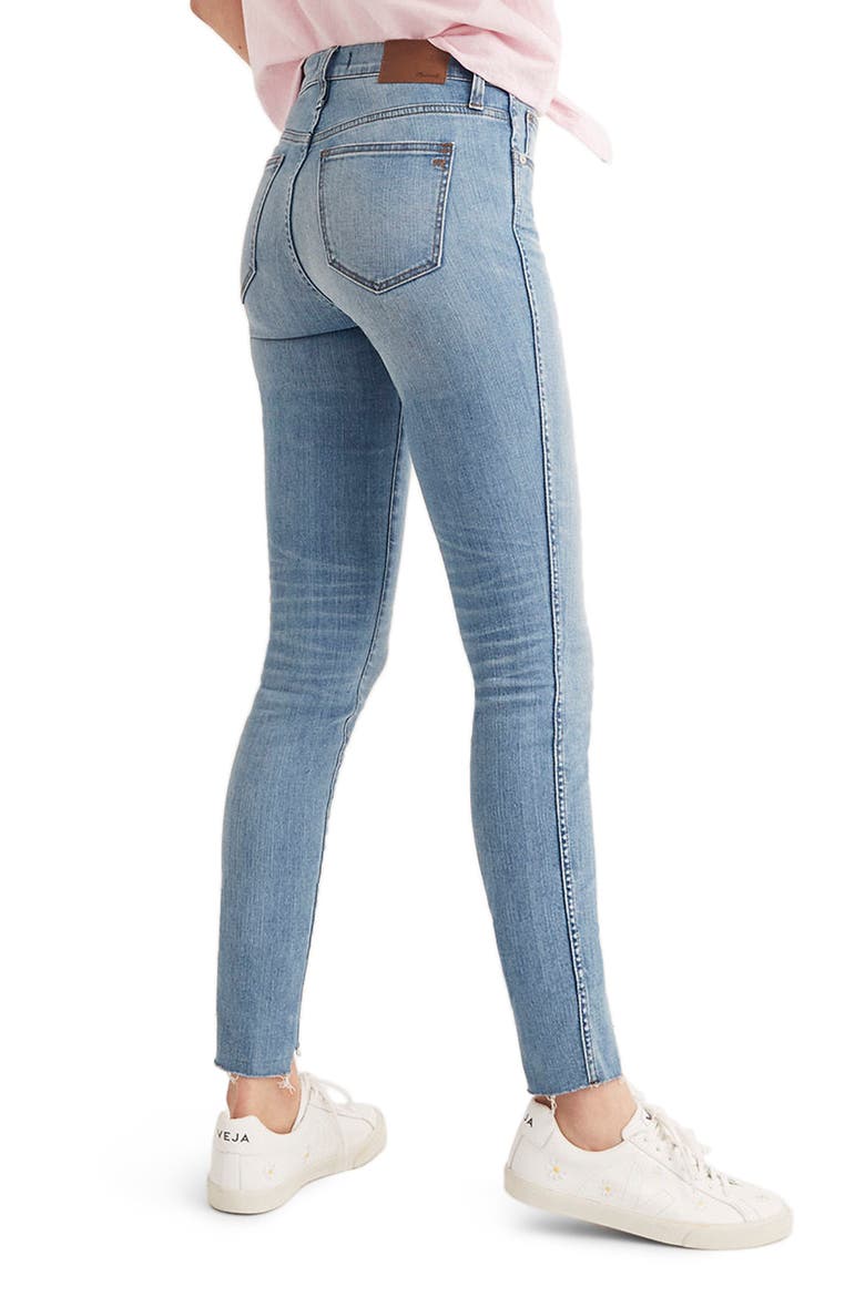 9-Inch High Waist Seamed Step-Hem Edition Skinny Jeans, Alternate, color, AUGUST
