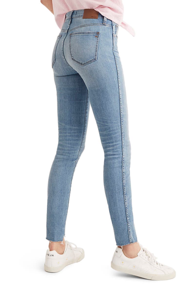 Madewell 9-Inch High Waist Seamed Step-Hem Edition Skinny Jeans, Alternate, color, 