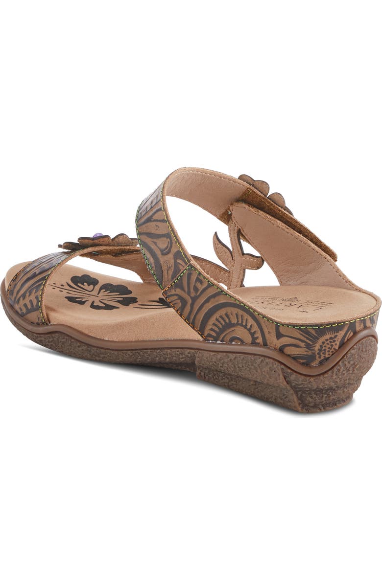 L'Artiste by Spring Step Aymee Wedge Slide Sandal, Alternate, color, Taupe Multi